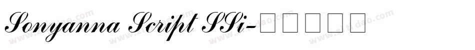 Sonyanna Script SSi字体转换